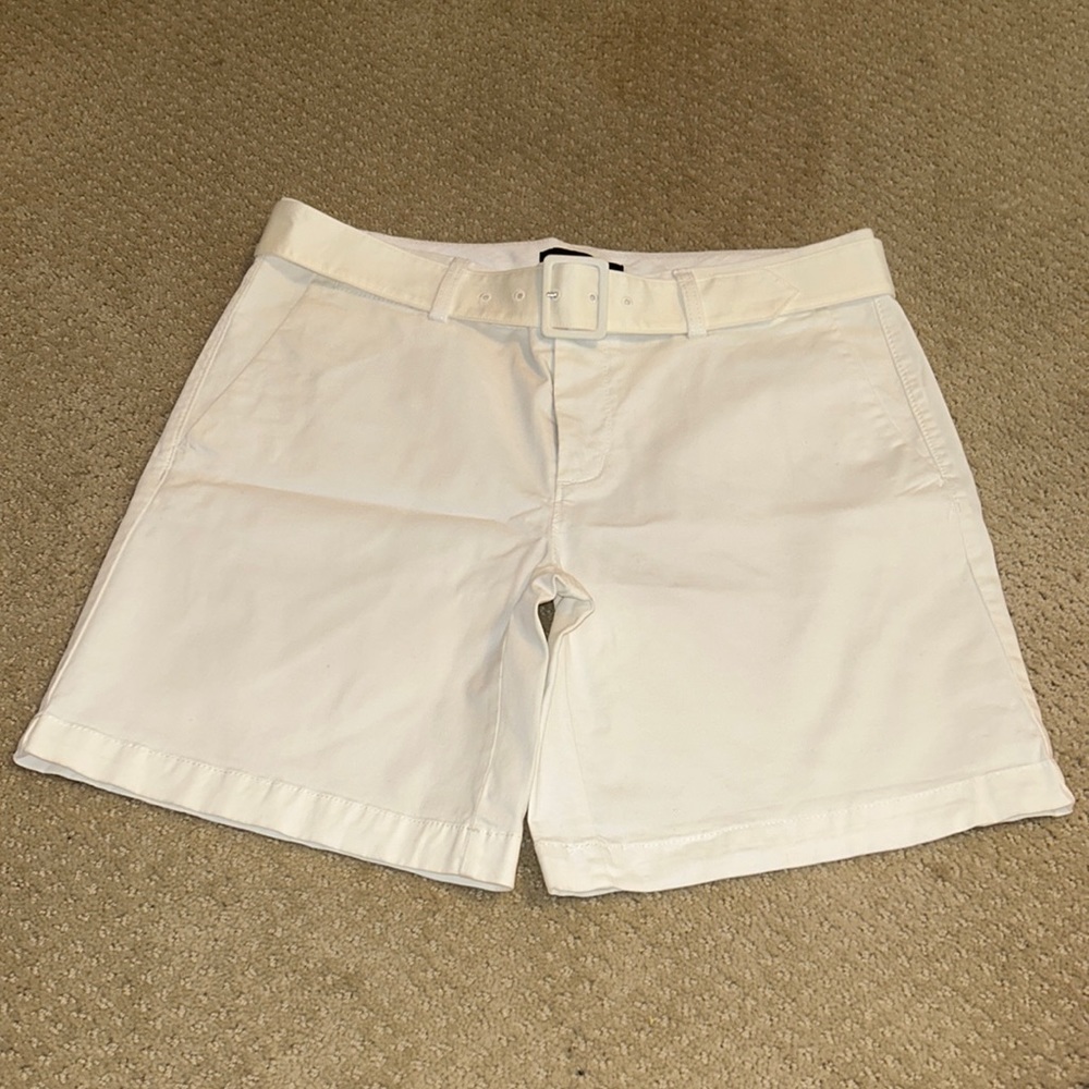 Banana Republic White Shorts with Belt